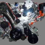 Двигатель Мерседес Бенц дизель V6 ОМ642 (3) в разрезе